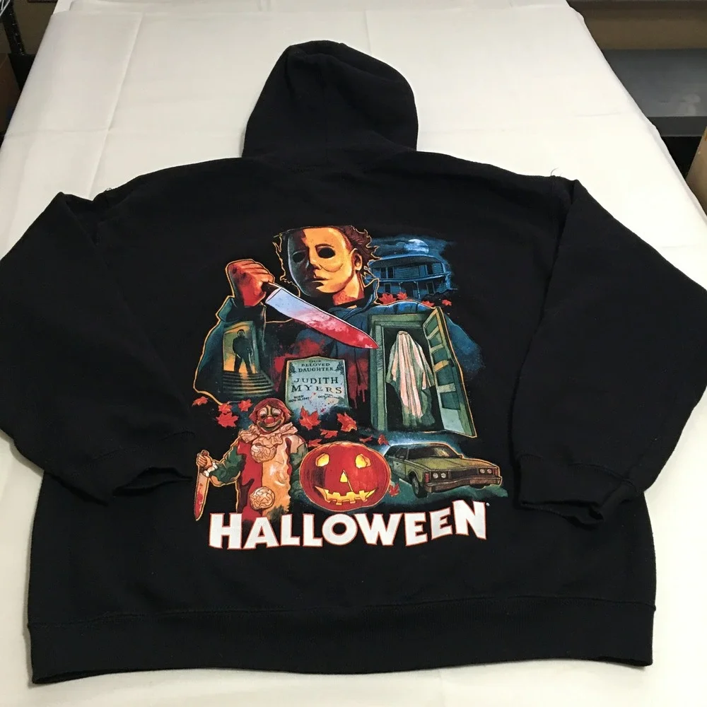 Universal Studios Halloween Horror Nights 2022 Hoodie Large Black Michael Myers